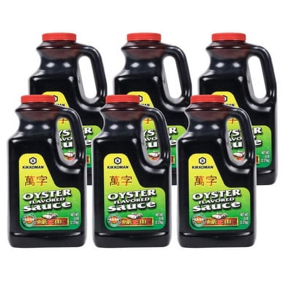Kikkoman 5 lb Preservative Free Oyster Flavored Sauce - 6/Case - Enhance Your Dishes Naturally