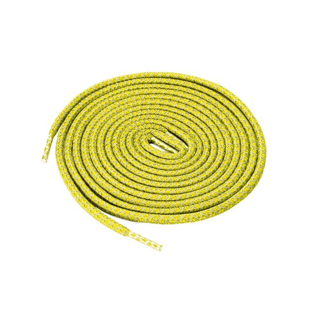 INSPIRE CHIC 2 Paires Lacets Ronds Élastiques Réfléchissants Unisexes pour Espadrilles Jaunes 160 cm/63 Pouces