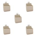 thumbnail image 1 of Transemion Auto Air Vent Organizer Box Organizer Box PU Leather Car Mobile Phone Keys Storage Bag Automotive Hanging Beige 5Set, 1 of 6