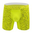 thumbnail image 1 of zbxnLI Men's Boxer Briefs Stretch Long Leg Compression Underwear Breathable Comfort Soft Underpants with Fly, 1 of 2