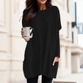 thumbnail image 2 of T-Shirts pour Femmes Décontractés Confortables Cheer Chandail à Manches Longues sous-Vêtement pour Femmes à Manches Longues Col Rond T-Shirts d'Automne pour Femmes Petite Col Roulé Simulé Hauts avec Manches Bouffantes Manches Longues Spandex, 2 of 5