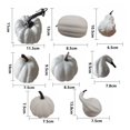 thumbnail image 2 of 8x Artificial Harvest Pumpkins Assorted Size Artificial Vegetables for Halloween, 2 of 9