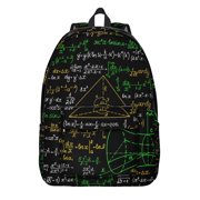 Scientific Formula School Backpack, Experiment Design, Biology Student School Bag, Science Classroom Travel Daypack