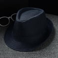 thumbnail image 2 of WEIYLL Chapeaux de Soleil pour Femmes Hommes Unisexe Rétro Jazz Uni Britannique Voyage Fedora Pare-Soleil à Calotte Rigide Visières Casquette, 2 of 3