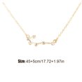 thumbnail image 4 of Ins Constellations Theme Friendship Necklace Rhinestone Comfortable Delicate with Display Card Pendant for Lover Festival Gifts Cancer gold, 4 of 6