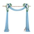 thumbnail image 1 of tredstone 2pack/lot Arch Drape Chiffon Curtain Wide Application For Wedding Or Photo Shooting Accessories Light  Blue, 1 of 6