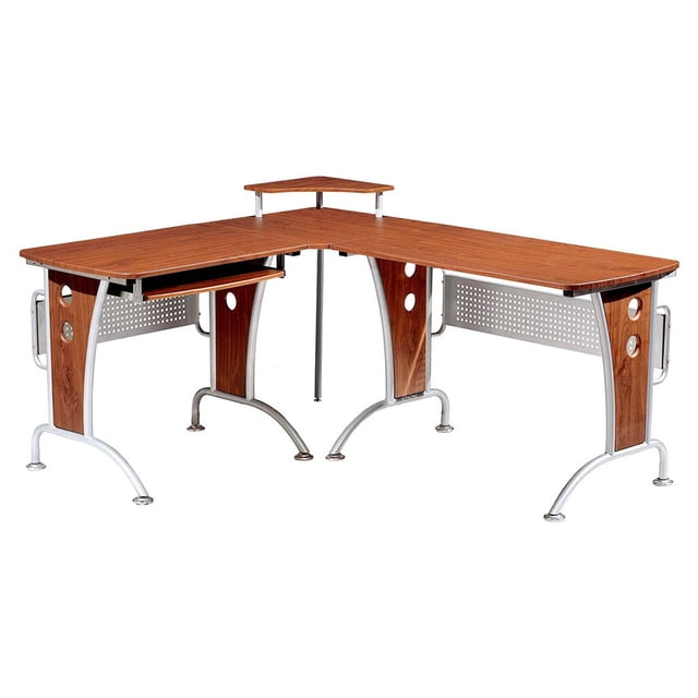 Techni Mobili L Shaped Modern Office Desk and Computer Workstation