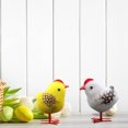 thumbnail image 3 of RKSTN Fall Decorations for Home Chicks The Furry Chicks At Easter Stand On The Table Of The Moss Garden 2PC Decorations, 3 of 5