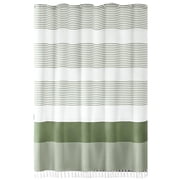 Bathroom Shower Curtains,Waterproof Shower Curtain Faux Linen Shower Curtain Waterproof Household Tassel Splicing Bathroom Curtains Shower Curtains for Bathroom,Linen Shower Curtain