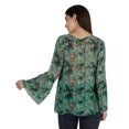 thumbnail image 4 of Moomaya Printed Flared Full Sleeve Tops For Women Summer Casual Short Kurta-SW, 4 of 8