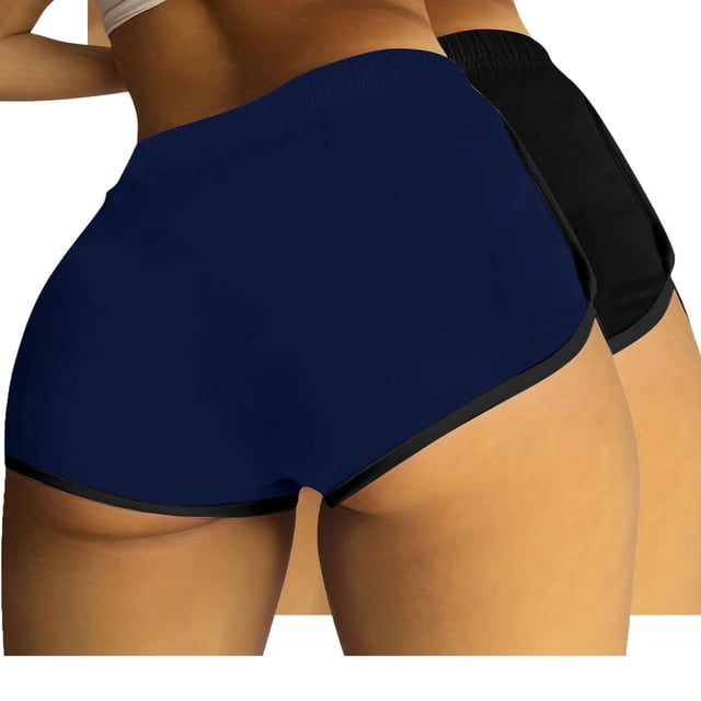 FNFYFH Clearance Ladies Gym Loose Fit Solid Summer Athletic Shorts Comfortable Exercise Shorts,Yellow