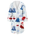 thumbnail image 4 of Peignoirs pour Femmes Peignoir Long Chaud Tendance à Manches Longues d'Hiver Pyjama Robe de Nuit, 4 of 5