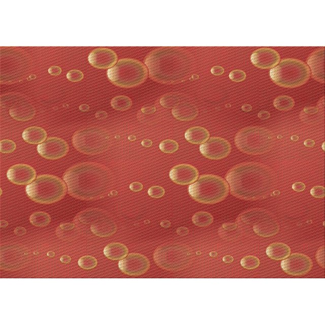 Ahgly Company Machine Washable Indoor Rectangle Transitional Orange Red Orange Area Rugs, 4' x 6'