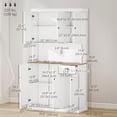 thumbnail image 3 of HOMCOM 71" Buffet with Hutch, Kitchen Pantry Storage Cabinet with Drawer, 3 of 10