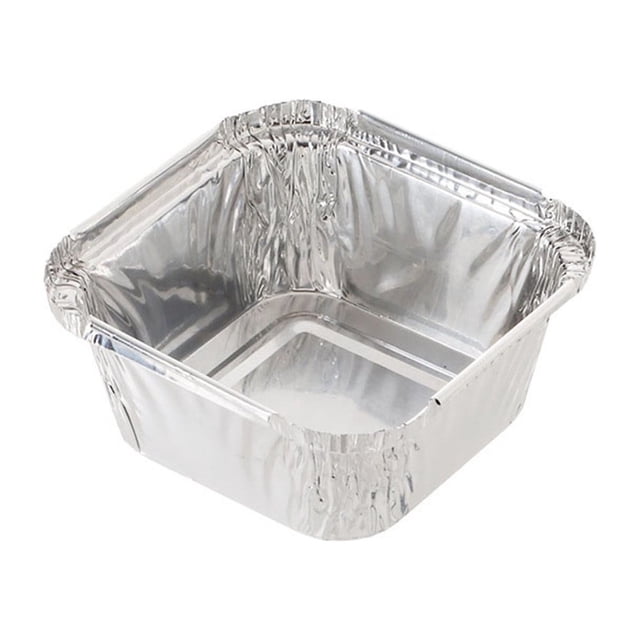 LEEYNEER Small Foil Pans Aluminum Pans Disposable Food Containers 20pcs Food Storage Containers for Baking Meal Prep Freezer