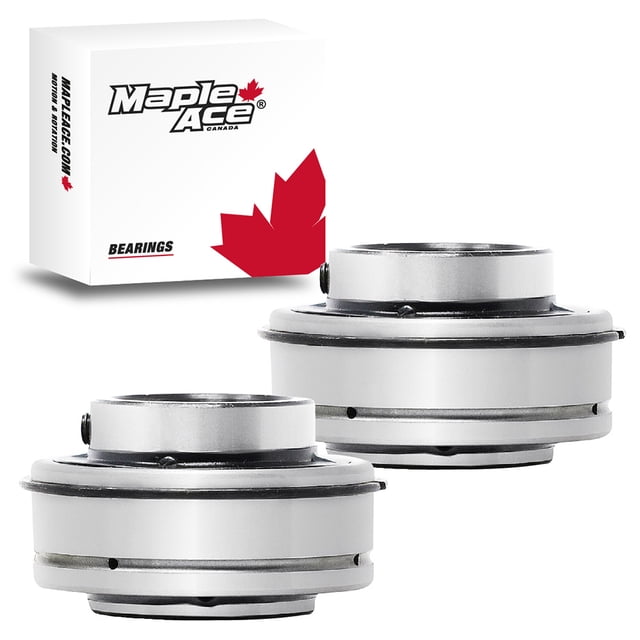 MAPLE ACE SER207-20 Roulement à Insert 1-1/4 Pouces d'Alésage avec Vis de Réglage et Anneau à Pression
