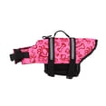 thumbnail image 1 of Meitianfacai Pet Dog Life Jacket Coat, Reflective Outdoor Dog Swimming Jacket Clothes Pet Swimsuit Dog Adjustable Dog Life Vest for Small Medium Large Dogs (Pink- S), 1 of 6
