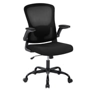 Office Computer Chair with Headrest, Mesh Home Office Chair with Adjustable Back Support & Armrest, High Back Ergonomic Rolling Work Chair for Study Bedroom, Office Chair, Conference Chair, Black