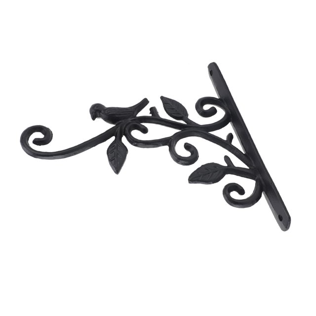 Outdoor Hanging Brackets Wall Hook, Iron Easy Installation Decorative Plant Hanger for Wind Chimes