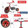 thumbnail image 2 of Trike de drift Madd Gear - Noir/Rouge, 2 of 10