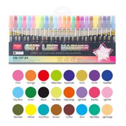 Agiferg 12/24 Marker Pens Double Line DIY Color Hand-painted Graffiti Marker Marker 100ml