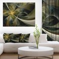 thumbnail image 1 of Grande Fleur Fractale en Or et Argent - Impression Artistique sur Toile Florale, 1 of 3