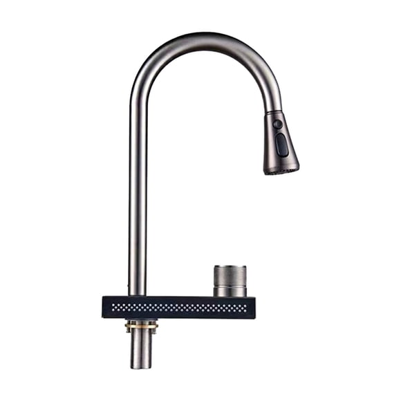 4 Modes Kitchen Faucet With Pull Down Sprayer Kitchen Faucet 360° Swivel Kitchen Faucet With Knob Faucet Head Replacement Faucets And Fixtures Kitchen K-1261404-vs Spigot for Water Filter Deep Faucet