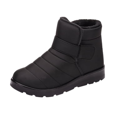 XZNGL Winter Boots Women Waterproof Snow Shoes Flat Casual Ankle Boots Plus Size Shoes