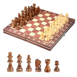 Jeu D’échecs Complet En Marbre Staunton – Échiquier 38,1 Cm + 32 Pièces Lestées – Boîte De Rangement Incluse – Cadeau Adulte