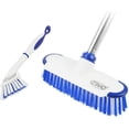 thumbnail image 4 of ITTAHO Floor Scrub Brush with Long Stainless Steel Handle Extension+Small Deep Cleaning Brush, 4 of 7