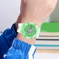 thumbnail image 4 of Waterproof Digital Watch - Luminous LED Display, Shockproof, Multifunction with& Stopwatch - Boys Girls Ages 8+ (Yellow, White, Green, Blue, Orange), 4 of 6