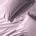 thumbnail image 2 of Royal Tradition Solid 300-Thread-Count, 100-Percent Cotton Percale Queen Bed Sheets Set, Lilac, 2 of 4