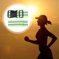thumbnail image 2 of Miangastore Reflective Arm Bands Straps Green 2Pcs 5x35cm Armband, 2 of 8