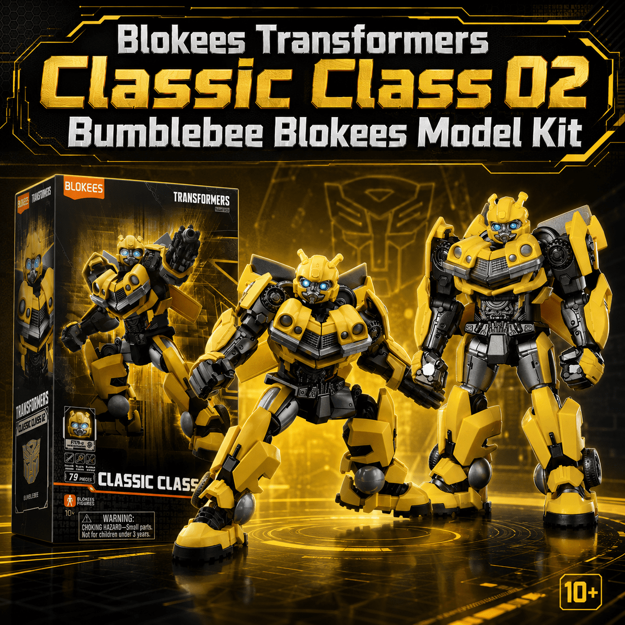 Blokees Transformers Classic Bumblebee, Maquette à Construire, 12 ans+