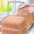 thumbnail image 4 of Oleegame 1PC Ten Dollar Items Daily Rag TowelDish Kitchen Cloth Dish OilCleaning Non Stick ClothKitchen Cleaning Orange, 4 of 8