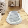 thumbnail image 2 of yulier Area Rug for Bedroom Living Room, 16x32 inch Oval Bedside Rug, Modern Ultra Soft Indoor Runner Rug Non Slip Small Carpet for Room Decor, 2 of 8