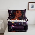 thumbnail image 4 of YST Hexagon 3D Neon Honeycomb Comforter Set, Geometric Beehive Bedding Set, King, Fuchsia Pink, 4 of 4