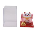 thumbnail image 2 of Solar Powered Lucky Cat Bright Colors Energy Saving Solar Waving Cat Lucky Wealth for Rich Life Plastic Material, 2 of 7