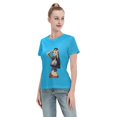 thumbnail image 4 of T-Shirt Basique à Manches Courtes pour Femme une Pièce Robin, 4 of 6