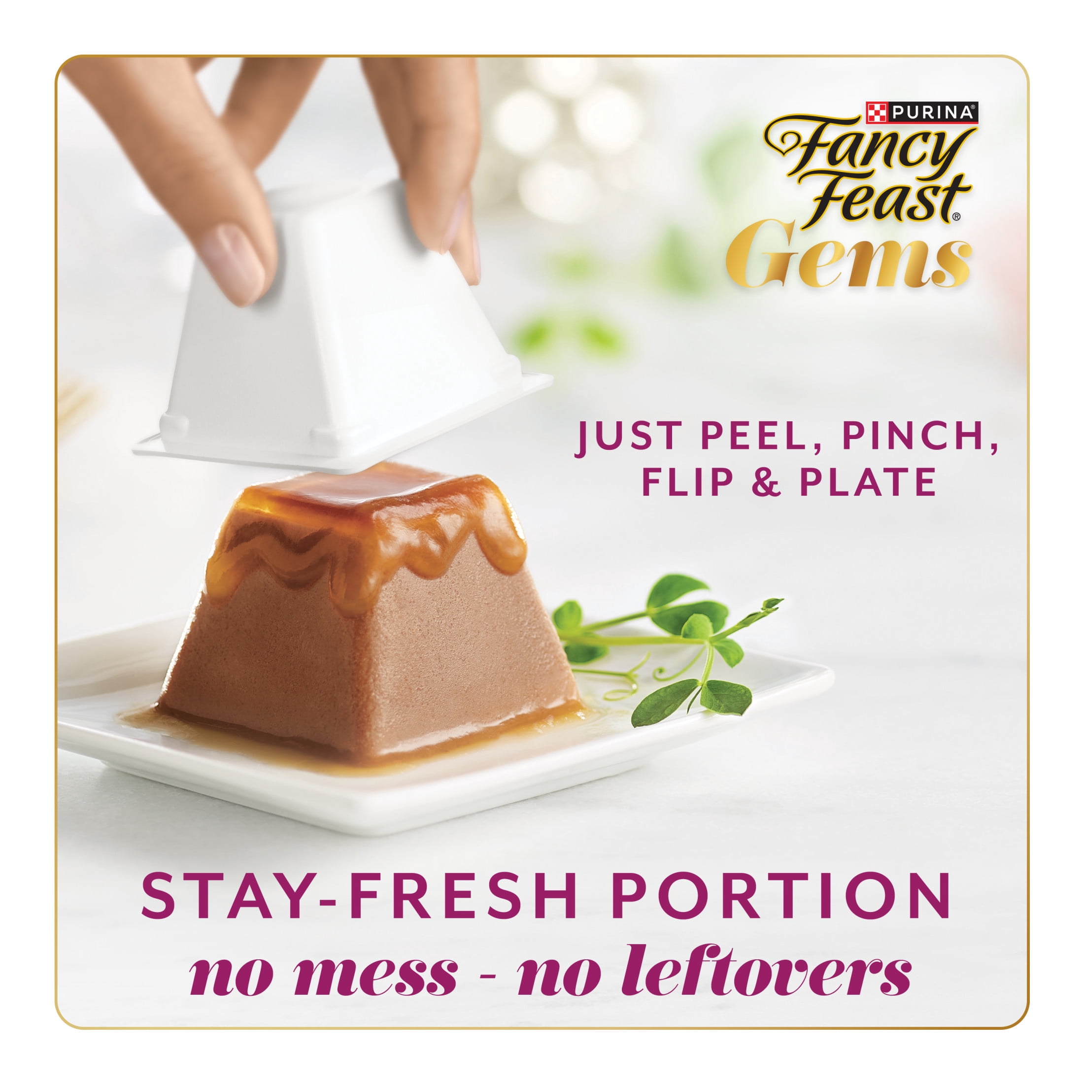 Fancy Feast Gems Mousse Paté with Beef, Wet Cat Food, 57 g x 2
