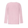 thumbnail image 3 of Timegard Hauts à Oeillets pour Femmes Col en V Échancré Blouse à Boutons Chic Décontractée Manches Longues Hauts Amples Automne, 3 of 4