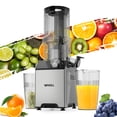 thumbnail image 1 of WHALL  Slow  Masticating Cold Press Juicer Machine: 4" Extra - Large Feed Chute, Reverse Function, for Both Soft and Hard Ingredients 180W, 1 of 6