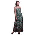 thumbnail image 1 of Bimba Robe Maxi Tube Smockée d'Été pour Vacances à Imprimé de Baies Rouges et d'Oiseaux Bulbules - Très Petit, 1 of 8