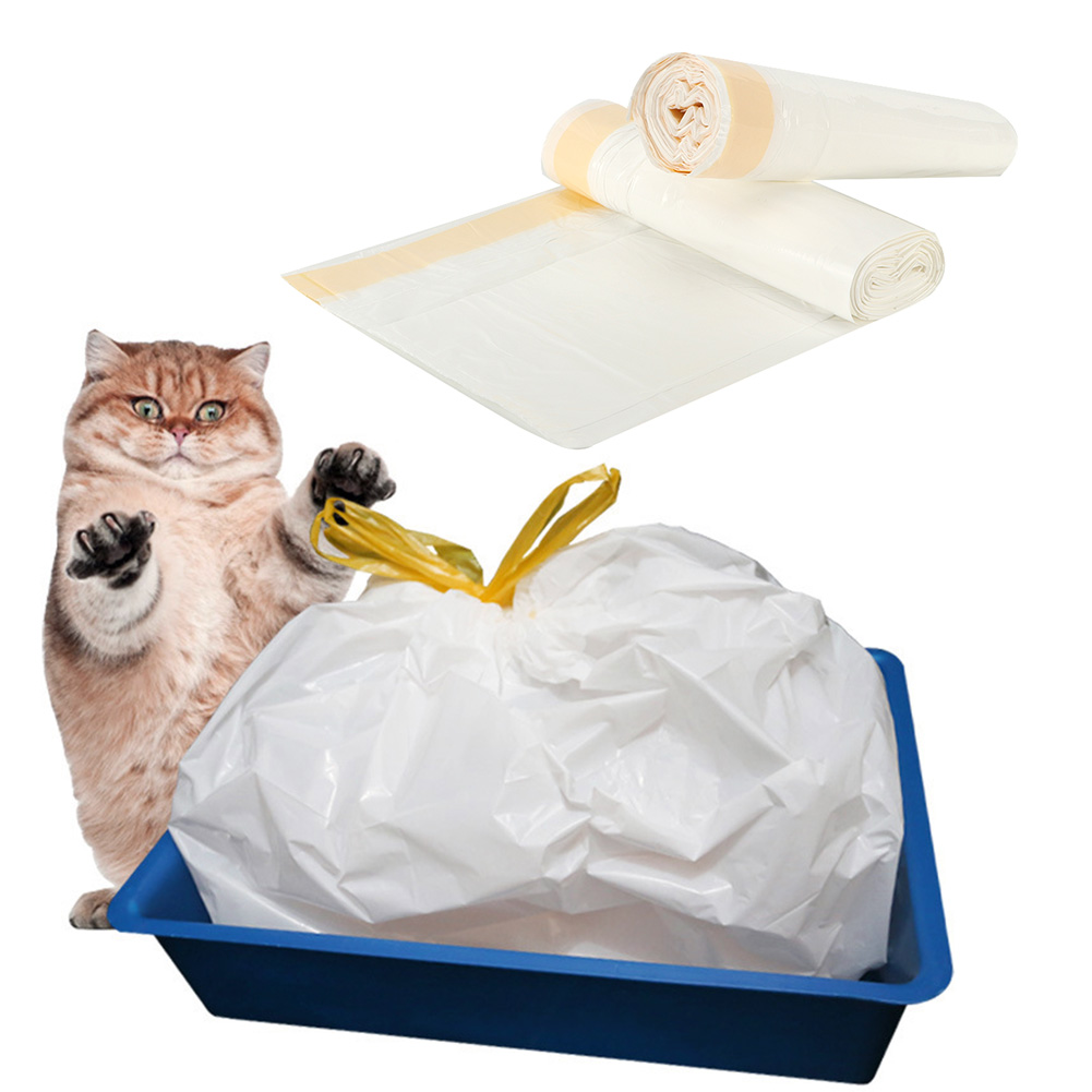 Cat Litter Box Liner Cat Litter Box Bag Cat Litter Pan Bag Cat Litter Clean Bag 2 Packs Cat Litter Box Liners Cat Litter Pan Bags With Drawstring Pet Cat Supplies