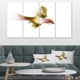 thumbnail image 1 of Nice Flight of Lovely Green Bird - Animal Canvas Art Print, 1 of 4