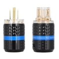 thumbnail image 2 of Audio Power Plug, Gold Plated Power Plug Wearable Unique Insulation  for Audio Visual Appliances for Home M103GMale,F103G Female,M103G/F103G Male/Female, 2 of 7