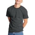 thumbnail image 1 of Hanes T-Shirt Classique à Col Rond en Coton pour Hommes Beefy-T, 2TG, Charbon Chiné, 1 of 6