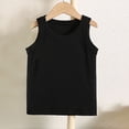 thumbnail image 4 of MKOSPLRT Running Tank Tops for Kids Toddler Boys Girls Crew Neck Ribbed Trim Tanks Sleeveless Solid Lounge Tshirts Comzy Workout Tanks, 4 of 5