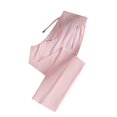 thumbnail image 1 of Womens Pants Sports Quick Dry Solid Drawstring Daily Straight Wide Leg Pant Clearance Slacks For Women Pink XXL, 1 of 3
