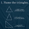 thumbnail image 2 of Mens Name The Triangles Funny Math T Shirt Sarcasm Novelty I Love Math Graphic (Grey) - M, 2 of 4